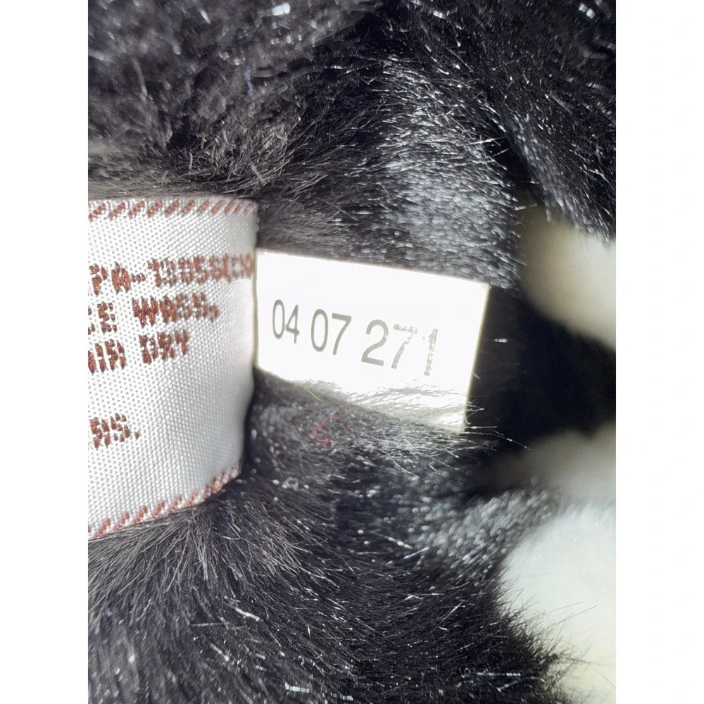 Gund Scoopers Black Tuxedo Cat Plush Stuffed Animal White Paws Vintage 11053 14